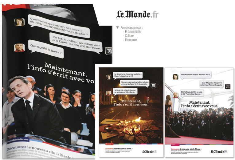 campagne print le monde